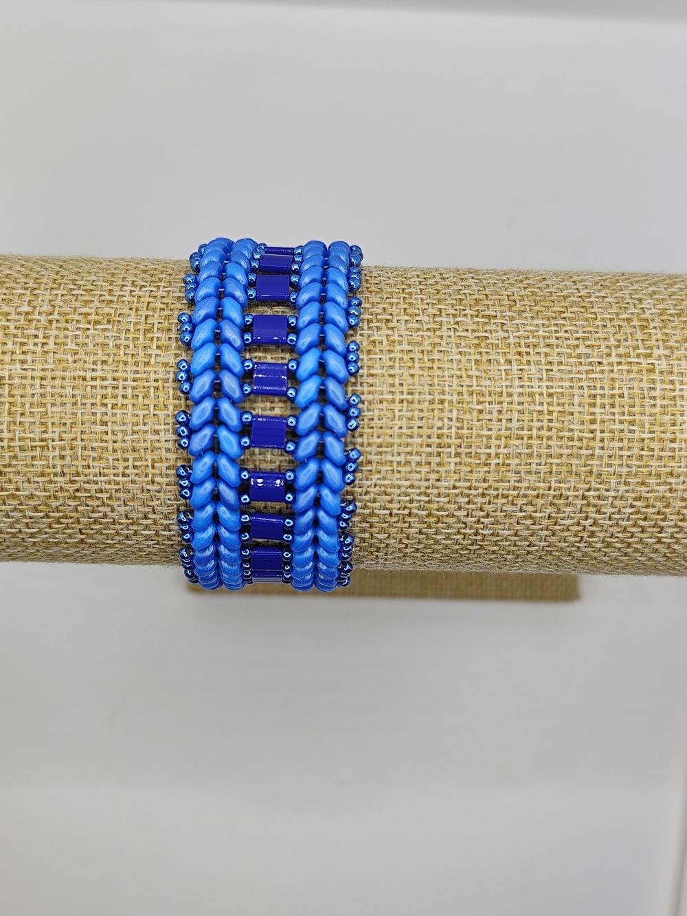 Handmade Blue Beaded Women’s Bracelet